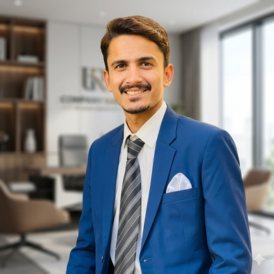 Muhammad Adnan in a suit